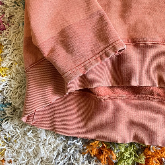 Free People OTS Striped Peachy Nevermind Pullover Sweatshirt Tunic - Picture 6 of 7